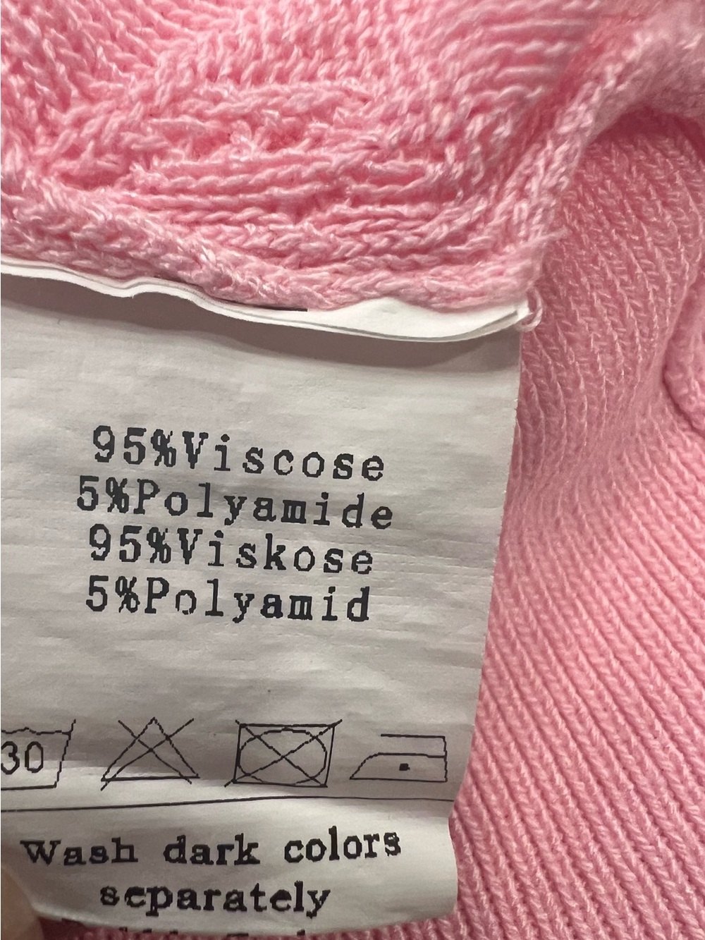 NWT Bella Poque Pink sweater Stylish (40–70) V-Neck Button - Picture 6 of 10